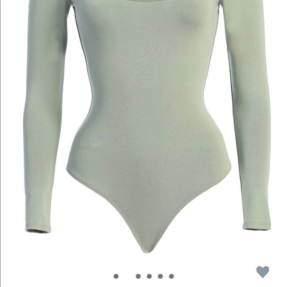 JLUXLABEL BODYBASIX SAGE BODYSUIT. Sage sold out on website.
